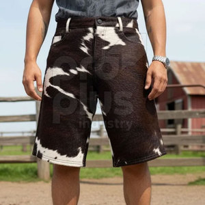 กางเกงขาสั้นหนังวัวแท้สำหรับผู้ชายและผู้หญิง คุณภาพพรีเมียม ดีไซน์เรียบง่าย สวมใส่สบาย เป็นมิตรกับสิ่งแวดล้อม ทันสมัย - Product Image 1