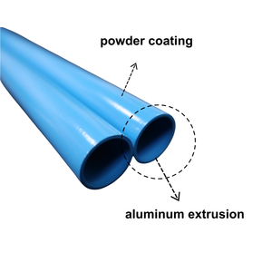 Produits en aluminium Yuh Field, tube rond en aluminium 7075 T6 anodisé extrudé, usage industriel - Product Image 2
