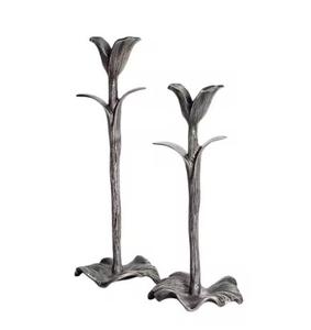 Bougeoir en métal fini or avec logo personnalisé, décorations pour mariages, événements et fêtes, supports exigeants, vente directe en usine - Product Image 5