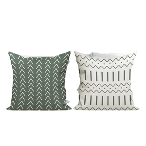 Fundas de cojines de algodón bordadas a mano | Fundas de almohada de diseñador geométrico para decoración del hogar-Suministro de fundas de almohada al por mayor - Product Image 3