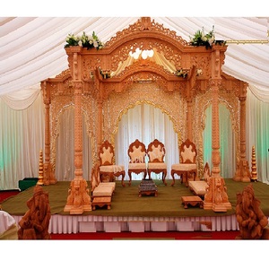 Mandap de Boda de Madera Estilo Mayur de Aspecto Tradicional, Último Modelo de Mandap de Madera para Bodas Indias, Mandap para Bodas de Sri Lanka, Mandap para Bodas en Australia - Product Image 1