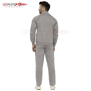 Chándal de jogging de secado rápido para hombre con chaqueta con cremallera y pantalones de cintura con cordón, chándal de jogging de moda para hombre - Product Image 2
