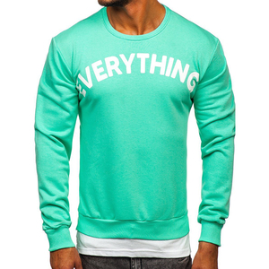 Wholesale <b>Men</b> Plain Crew Neck Sweatshirt Customizable French Terry Fabric <b>Pullover</b> <b>for</b> Casual and Sports Use - Product Image 5