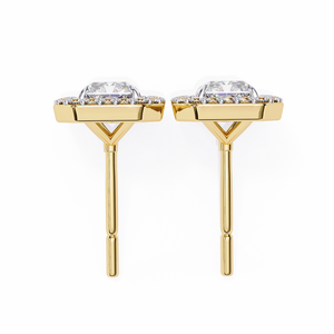 Boucles d'oreilles en or 18 carats avec diamants et pierres précieuses uniques cultivées en laboratoire - Product Image 5