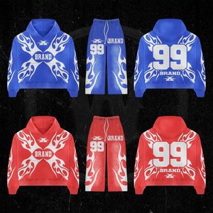 Capuche de survêtement en pur coton respirant pour hommes à la mode Design graphique imprimé à chaud Lettre bouffante Impression Maternité Caractéristique Vente chaude - Product Image 1