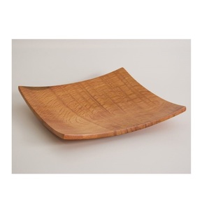 Tazón de madera con acabado rústico de artículos de mesa con uso de pedestal para servir ensaladas y alimentos - Product Image 5