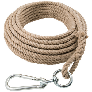 Cuerda de escalada de 25 m, 4 cabos, color marrón, trenzada, con lazo de 16 mm, categoría de producto: Cuerdas - Product Image 3