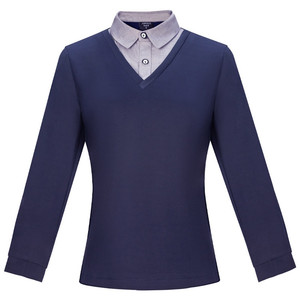 Serveuse serveur serveur logo personnalisé restauration hôtel Restaurant café Pub bar haut à manches longues chemise T-shirt pour hommes - Product Image 5