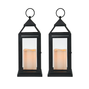 Tabletop Decoration 2 Piece Metal Galvanized <b>Lantern</b> <b>Set</b> for Home Decoration Candle <b>Lantern</b> Supplier From India - Product Image 6