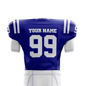 Conjunto de Uniforme de Fútbol Americano Personalizado Transpirable, Impresión por Sublimación, Logotipo Personalizado, Secado Rápido, Colores Personalizados de Verano, Tallas para Adultos - Product Image 4