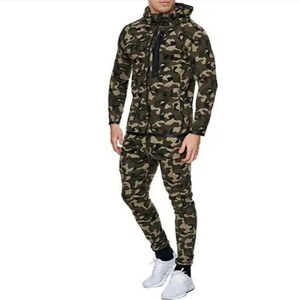 New Fashion Sportswear <b>Tracksuit</b> Long Sleeve Men Clothing <b>Camouflage</b> Latest Design Zipper Slim Fit 100%Cotton Man <b>Tracksuits</b> Set - Product Image 1