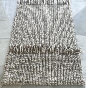Tapis en laine moderne fait à la main à prix d'usine pour l'intérieur de la maison 100% ensembles de tapis tressés épais naturels non teints - Product Image 3