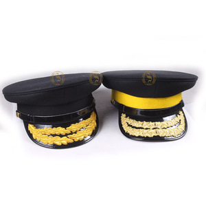 Bonne qualité fait à la main conception personnalisée meilleur fournisseur double couche casquette visière de cérémonie casquettes brodées - Product Image 2