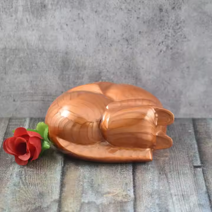 Urnas de cremación para mascotas hechas a mano, nuevo adulto de madera para cenizas de gatos, urna de cremación de madera para conmemorar mascotas, tarro de cremación de madera 2025 - Product Image 4