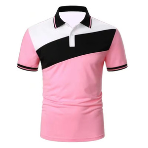 Chemise de sport décontractée pour homme de haute qualité, manches courtes, personnalisée, en coton tricoté uni, anti-rétrécissement, 220g, imprimée numériquement FASPAR - Product Image 3