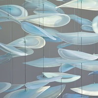 Lustres suspendus modernes en forme de feuille de lotus, réglables en hauteur, pour hôtel, escalier double hauteur, luminaires LED personnalisés, commande sans fil