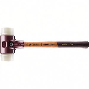 ค้อนหน้าไม้ไนลอนสีขาว ด้ามยาว 490 มม. เส้นผ่านศูนย์กลางหัว 80 มม. SIMPLEX HALDER - Product Image 3