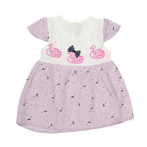 Newborn Baby Frock - Light <b>Purple</b> - Product Image 1