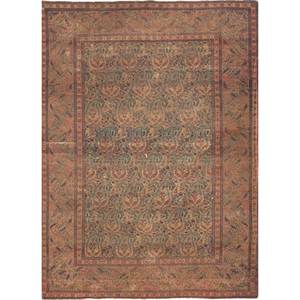 Tapis en laine noué à la main Aalam Gold Pae-5095, style classique, grand rectangle pour la maison - pour le salon, la chambre ou la chambre d'adolescent - Product Image 1