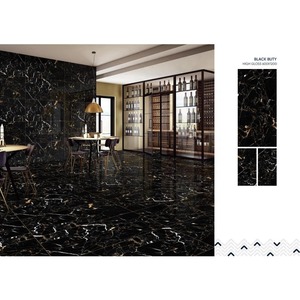 Portoro Noir 60x120cm Céramique 600x1200mm Carreaux de Porcelaine Marbre Moderne Brillant - Product Image 2