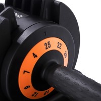 Mancuerna Ajustable de 10 Pesas (55 LB) para Entrenamiento de Músculos Centrales, Equipo para Uso Doméstico