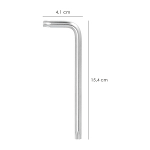 Chiave Torx Inviolabile Lunga in Acciaio Cromo Vanadio Professionale T50 - Product Image 2