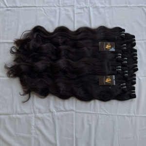 Extensions de cheveux Remy indiens crus à cuticule alignée, paquets de cheveux bouclés non traités avec style de vague naturelle, vente en gros - Product Image 4