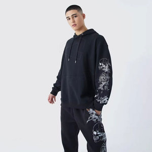 Conjuntos de Sudaderas Casuales para Hombre, Lisas, de Felpa, Lavadas con Ácido, Personalizables, 100% Algodón Ecológico, Reversibles - Product Image 5