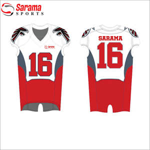 เสื้อทีมออกแบบได้ตามต้องการชุดฟุตบอลอเมริกัน100% ผ้าโพลีเอสเตอร์มาใหม่ล่าสุด - Product Image 3