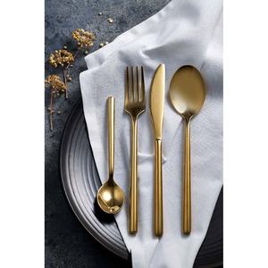 Juego de cuchillos de acero inoxidable hechos a mano, superventas, tenedor, cuchara, mango redondo, cuchillos de acero con acabado brillante y cuchara, tenedor, juego de cubiertos - Product Image 1