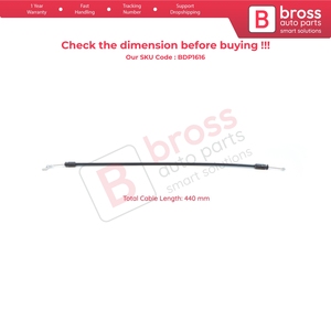 BDP1616 Front Door Outer Handle <b>Lock</b> Release <b>Cable</b> for Master MK3 NV400 X62 Movano B 805030009R 805020009R - Product Image 6