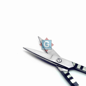 Ciseaux de manucure en acier inoxydable de haute qualité Ciseaux à cuticules de précision avec motif imprimé - Product Image 3