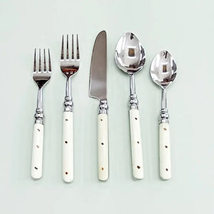 Juego de cubiertos de acero inoxidable de primera calidad, mango de Color cobre, utensilios elegantes para comer, vajilla, cubiertos para fiesta - Product Image 3