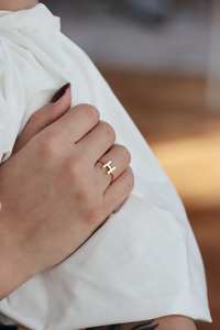 Antique Letter <b>Ring</b> Vintage Inspired Alphabet Jewelry 925 Sterling <b>Silver</b> for <b>Men</b> Women Stylish Daily Wear Personalized Wedding - Product Image 5