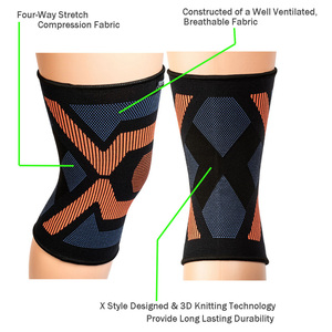 Genouillère de compression tricotée U-BEST, respirante, ajustement universel, toutes saisons, protection du genou - Product Image 2