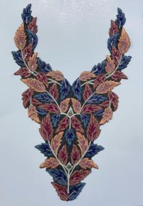 Patchs brodés personnalisés de haute qualité pour le cou, vêtements ethniques décoratifs à coudre pour robes, hauts Kurtis - Product Image 5