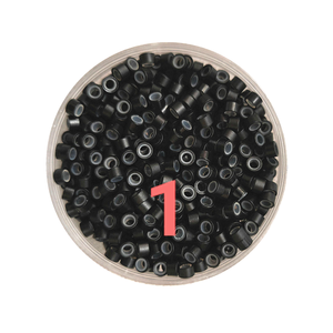 Microanillos de Cobre de 4.5mm, 500 Unidades, Anillos de Silicona de Fijación Fuerte para Extensiones de Cabello, Anillos de Cabello Coloridos - Product Image 1