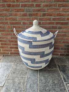 Cesta de Paja al por Mayor, Cesta de Almacenamiento Hecha a Mano de Ratán Natural, Cesta de Pasto Marino con Asa - Product Image 4