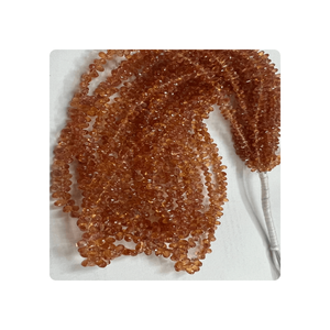 Cuentas Sueltas de Piedras Preciosas de Zafiro Natural Facetadas en Forma de Lágrima, Tamaño Personalizado de 3-5 mm, Calidad Premium, 17 Pulgadas, Certificadas por Terceros - Product Image 1