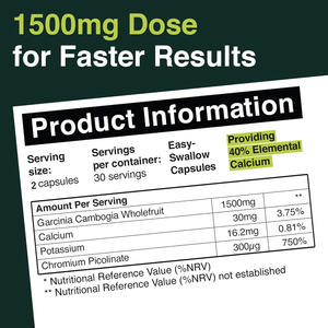 Hot Sale Garcinia Cambogia Forte Extract Vetverbrander Versneller Garcinia Cambogia Capsules Voor Ondersteunt Lichaamsbeheer - Product Image 3