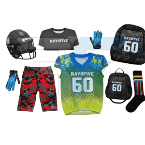 Uniforme de Fútbol Americano con Accesorios, Manga Corta, Secado Rápido, Hecho en Pakistán, con Bolsa - Product Image 2