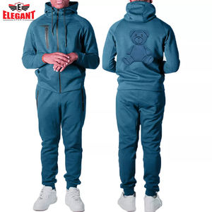 Elegante Deportes Personalizado Jogging En Relieve Chándales Set Alta Calidad XXL Tamaño Gimnasio Ropa Deportiva Logo Hecho Fleece Colorido Elegante - Product Image 4