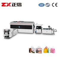 Machine de formage de sacs entièrement automatique ZXL-LT500 avec moteur PLC, multifonction tout-en-un, pour sacs non tissés, 380V, garantie 1 an