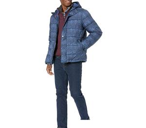 Veste matelassée avec logo personnalisé pour hommes, veste d'hiver chaude à capuche et design populaire pour les hommes, vestes et manteaux matelassés - Product Image 3