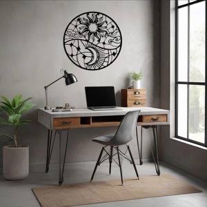 Artistic <b>Black</b> Metal Bike Wall Art Decor Handcrafted Iron Sculpture Bold Wall Hanging for Bike Enthusiasts Home Interiors - Product Image 6