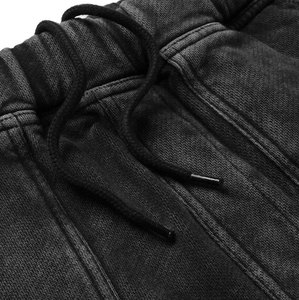 Venta caliente Acid Stone Wash Hombres Pantalones cortos Verano Vintage Cordón Hombre Pantalones cortos con bolsillos - Product Image 6