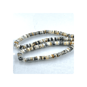 Premium 17-Inch Tire-Shaped Natural Dendrite Opal <b>Heishi</b> <b>Beads</b> 5-6 mm Smooth Finish Gemstone Jewelry Making Stone <b>Beads</b> - Product Image 6