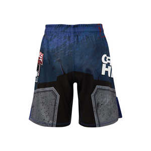 Vêtements de sport MMA courts pour arts martiaux hardcore, en polyester extensible et spandex, avec logo personnalisé, sublimation, service OEM disponible - Product Image 2