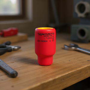 Hazet 3/8'' TORX Profile Screwdriver <b>Socket</b> Short Square Design with 1000V Protective Insulation - Product Image 3