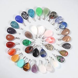 Pendentif chrétien en pierre précieuse rouge-Pendentif à breloque en argent 925-Pendentifs pour la fabrication de colliers - Product Image 4